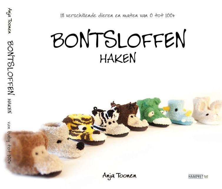 Bontsloffen haken - Anja Toonen | Het Wolhuis Bontsloffen haken - Anja Toonen