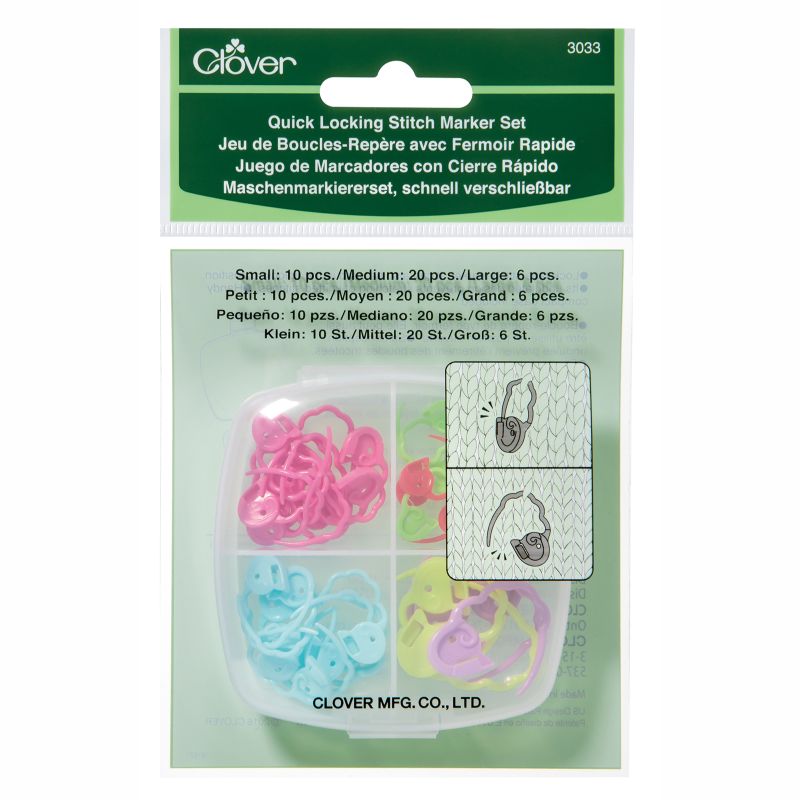 Clover Quick Stekenmarkeerders sluitbaar (Set) - 3033 | Het Wolhuis Clover Quick Stekenmarkeerders sluitbaar (Set) - 3033