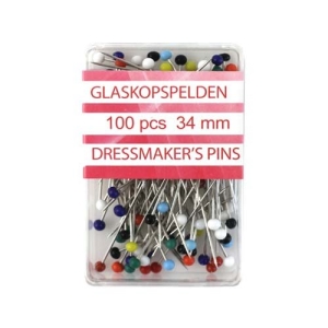 Glaskopspelden 100 stuks - 96131