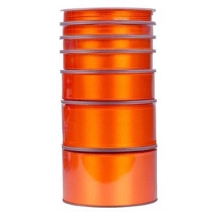 Lint Oranje Satijn Dubbelzijdig - 10mm