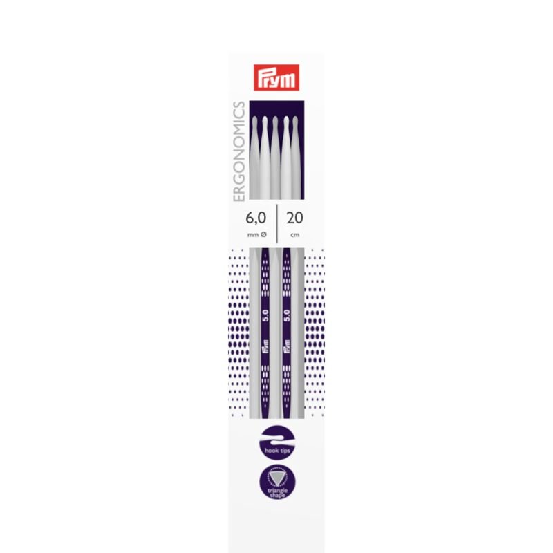 Prym Ergonomics - sokkennaalden 20cm | Het Wolhuis Prym Ergonomics - sokkennaalden 20cm - 6mm