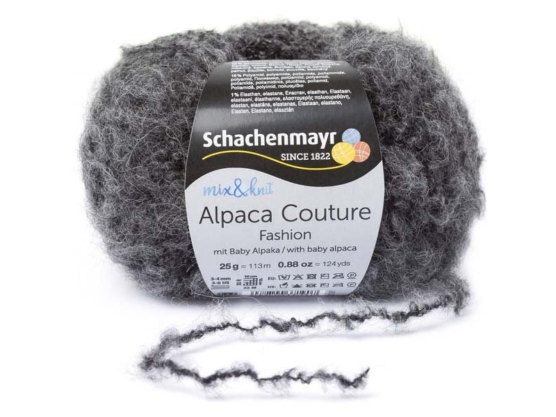 Schachenmayr Alpaca Couture-0098 Anthrazit