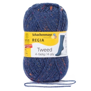 Schachenmayr Regia Tweed 4-ply - 50 gram-0052 Jeans Tweed