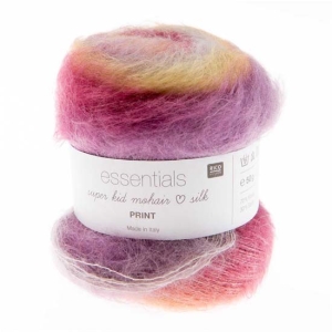 Rico Essentials Super Kid Mohair Loves Silk Print 003 Erde