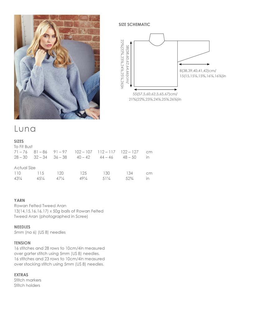 Rowan Essential Knits Sweaters | Het Wolhuis Luna - Rowan Essential Knits Sweaters