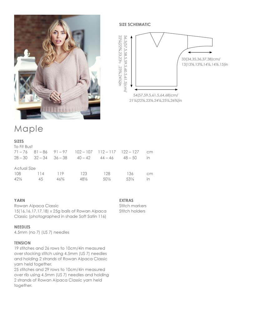 Rowan Essential Knits Sweaters | Het Wolhuis Maple - Rowan Essential Knits Sweaters