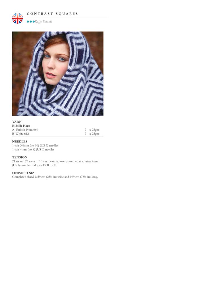 Rowan Winter Vintage by Kaffe Fasset | Het Wolhuis Contrast squares - Rowan Winter Vintage by Kaffe Fasset