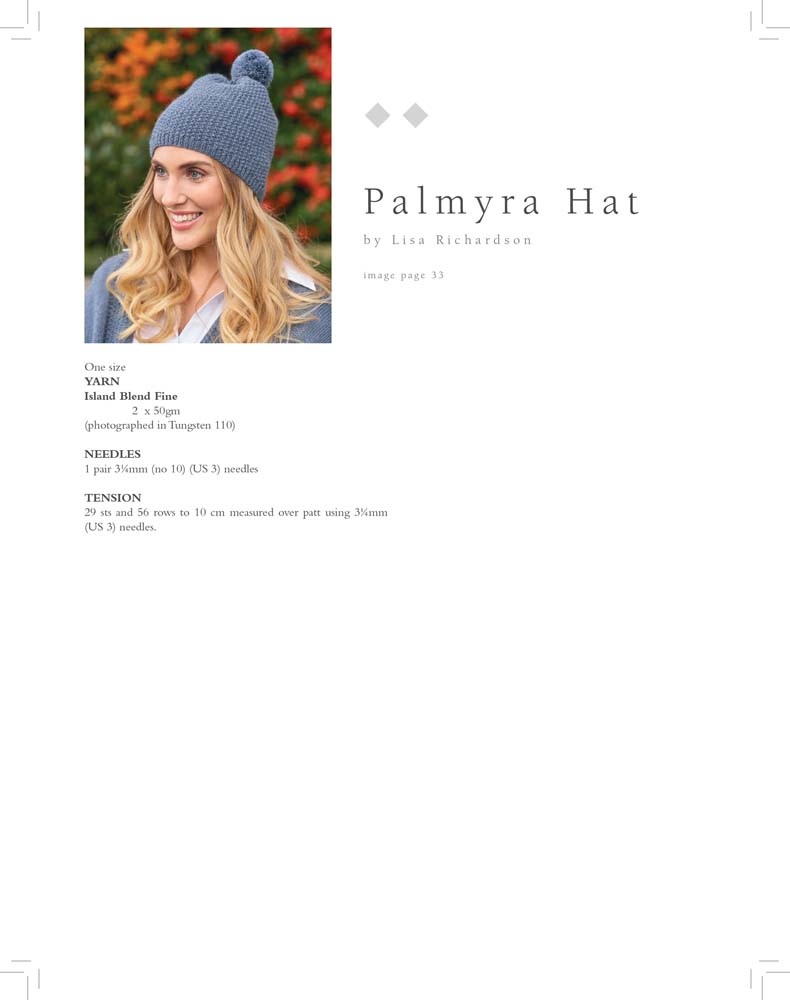 Rowan Island Blend Fine - Boek - Palmyra Hat