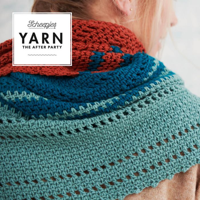 Scheepjes Yarn The After Party No.92 Away Day Shawl | Het Wolhuis Yarn The After Party No.92 Away Day Shawl