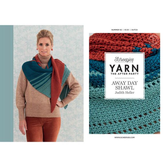 Scheepjes Yarn The After Party No.92 Away Day Shawl | Het Wolhuis Scheepjes Yarn The After Party No.92 Away Day Shawl