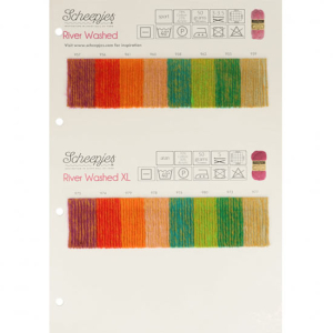 Kleurenkaart Scheepjes River Washed + River Washed XL | Het Wolhuis
