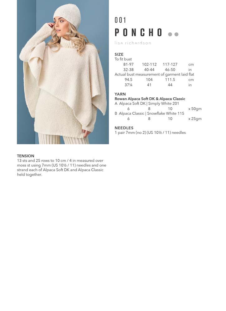 Rowan MODE Collection Three | Het Wolhuis Rowan MODE at Rowan – Collection Three - 001 Poncho