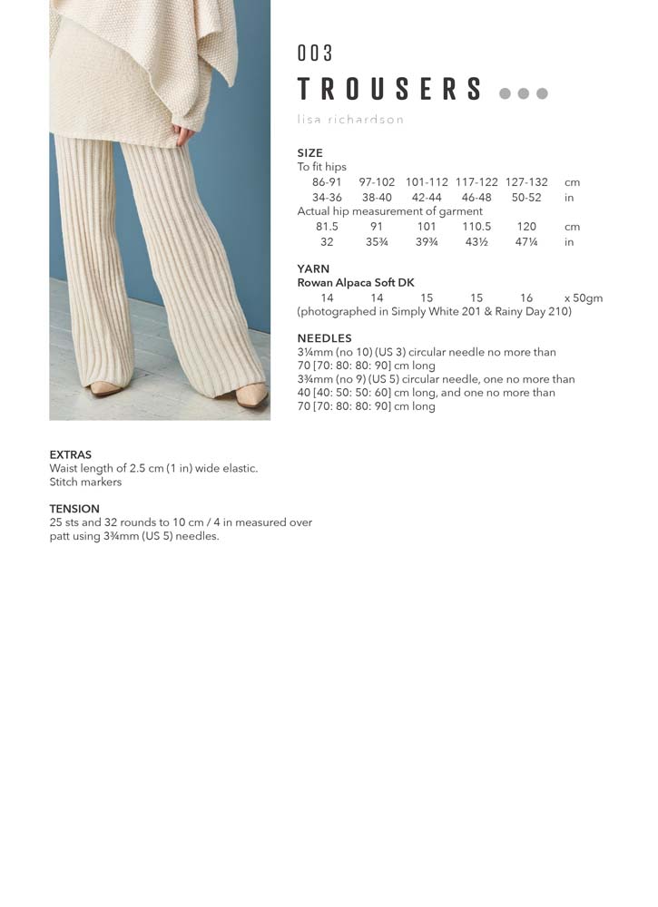 Rowan MODE Collection Three | Het Wolhuis Rowan MODE at Rowan – Collection Three - 003 Trousers