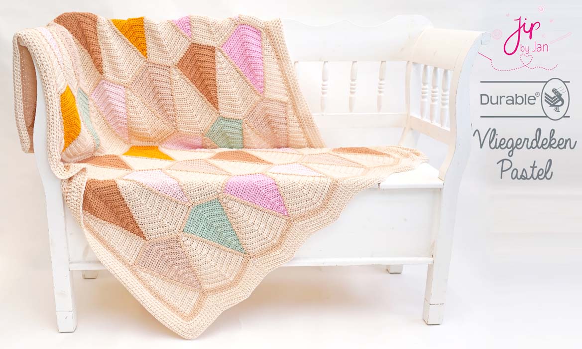 Durable - Vliegerdeken JipbyJan | Het Wolhuis Pakket Vliegerdeken JipbyJan - Pastel