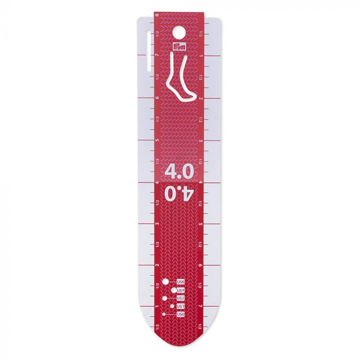 Prym Handmeetlat sokken breien 20cm-610738 | Het Wolhuis Prym Handmeetlat sokken breien 20cm