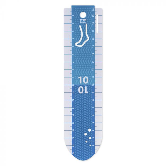 Prym Handmeetlat sokken breien 20cm-610738 | Het Wolhuis Prym Handmeetlat sokken breien 20cm