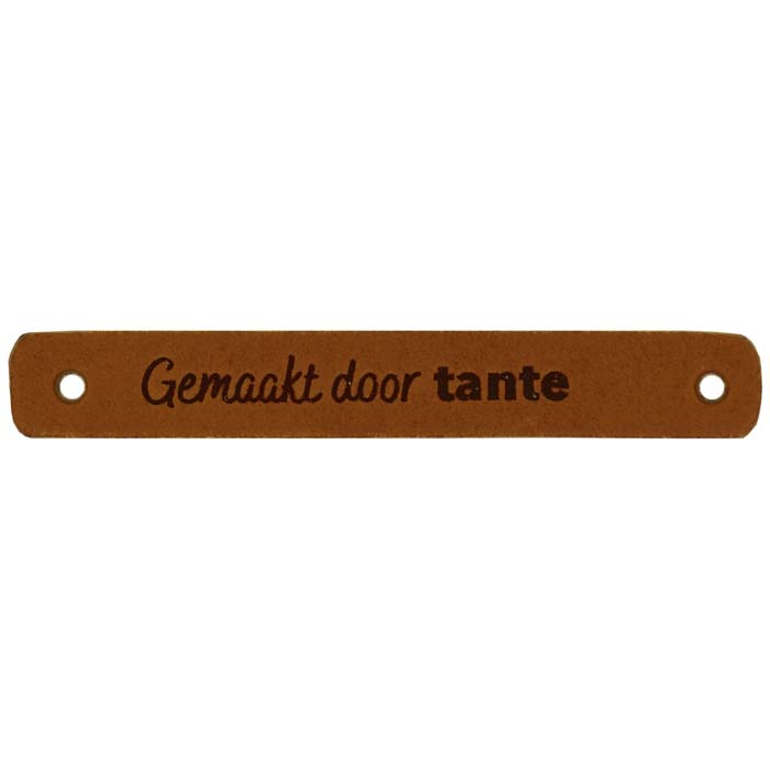 Durable Leren Label - Gemaakt door Tante 7 x 1 cm-020.1183 | Het Wolhuis Durable Leren Label - Gemaakt door Tante 7 x 1 cm-020.1183-004 | Het Wolhuis