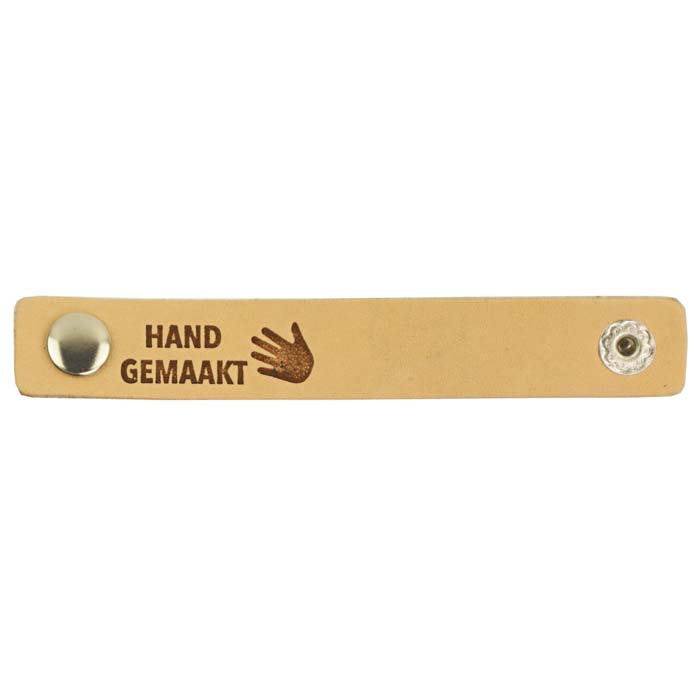 Durable Leren Label - Hand gemaakt 10 x 1,5 cm-020.1195 | Het Wolhuis Durable Leren Label - Hand gemaakt 10 x 1,5 cm-020.1195-001