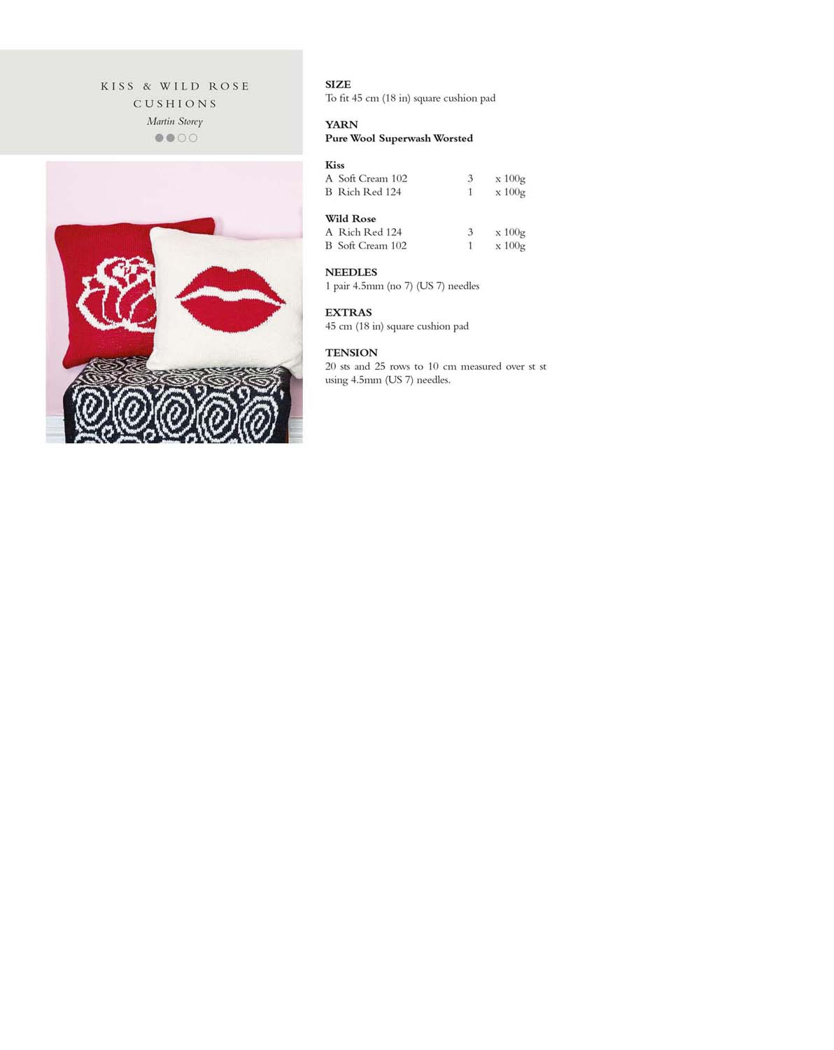 Rowan Magazine 70 | Het Wolhuis Rowan Magazine 70 - Kiss en wild rose cushion