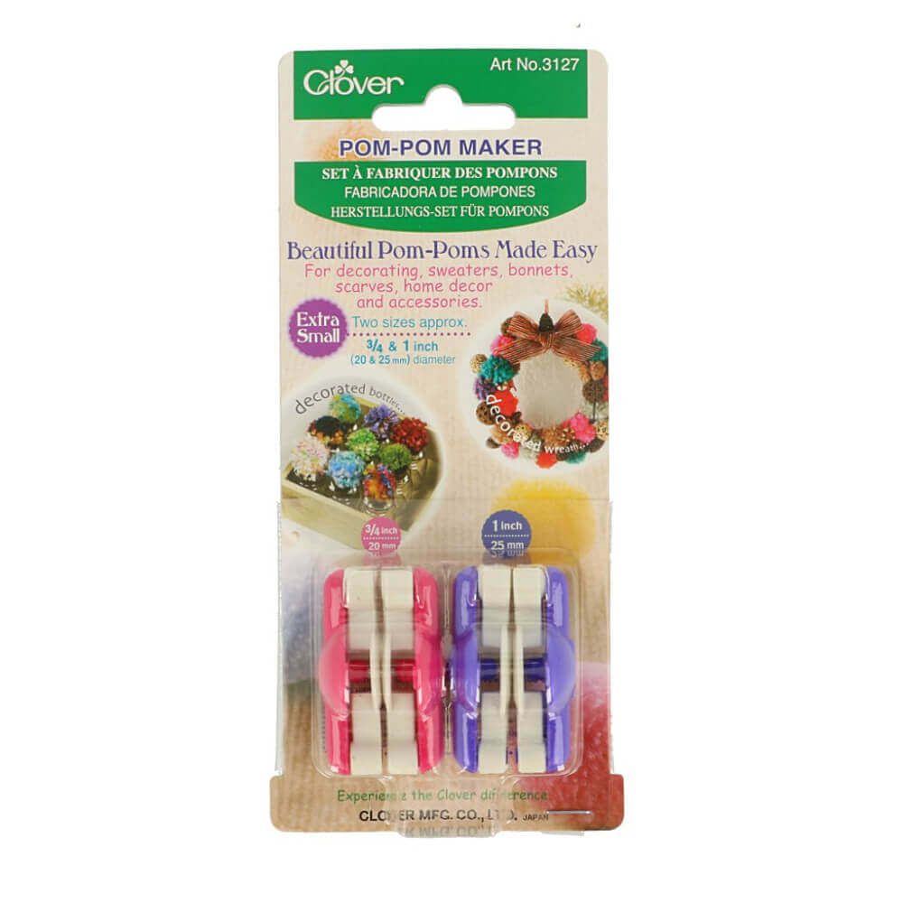 Clover Pompom maker - 20-25mm (3127) | Het Wolhuis Clover Pompom maker Extra Small - 3127
