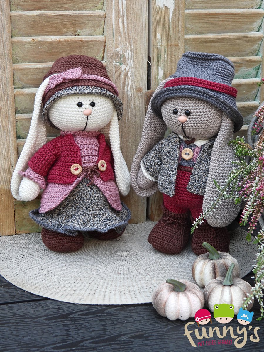 Funny Bunny set Lena en Lucas | Het Wolhuis Funny Bunny set Lena en Lucas