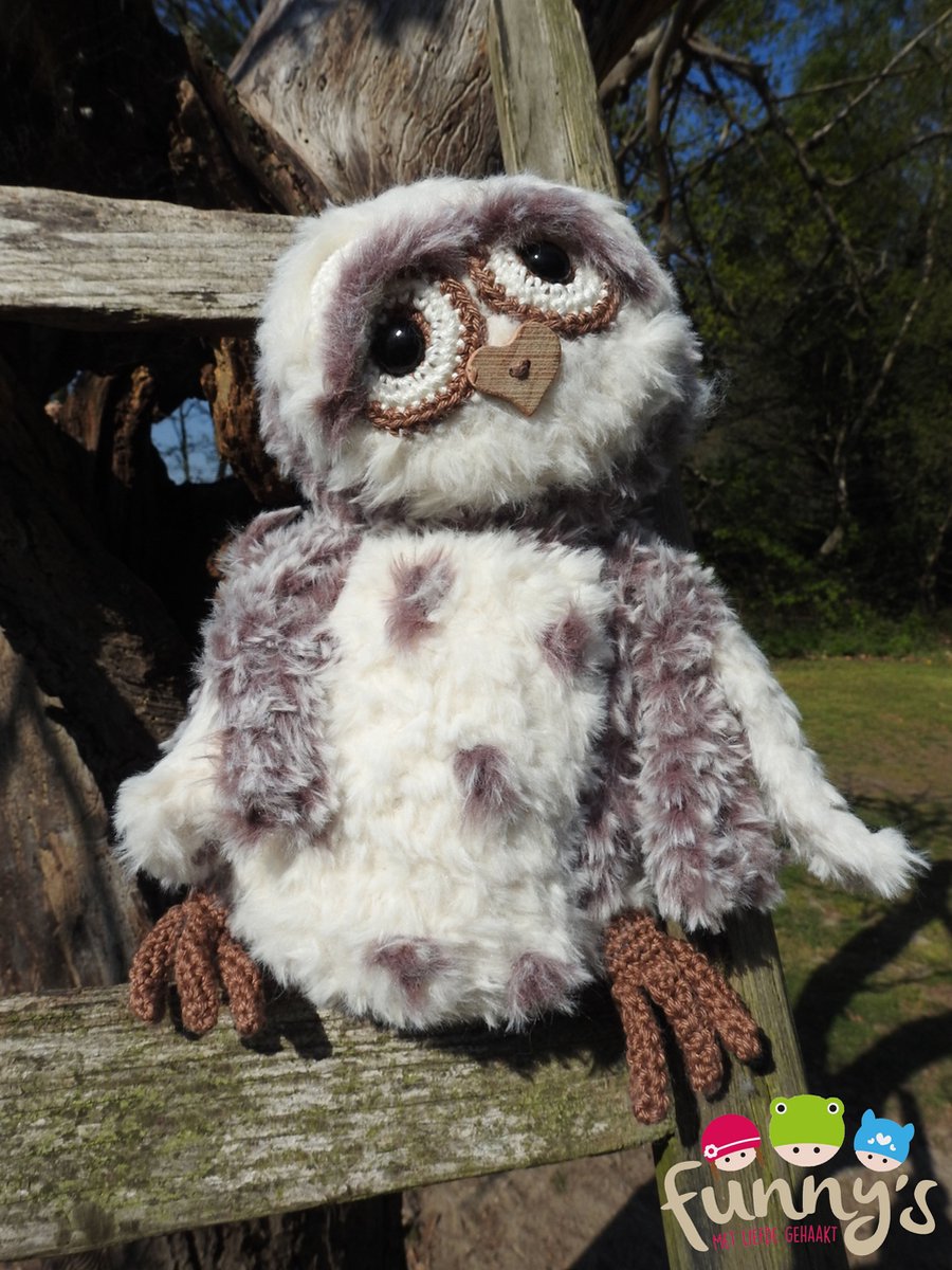 Funny Furry Owl Soft donkerbruin | Het Wolhuis Funny Furry Owl Soft donkerbruin | Het Wolhuis