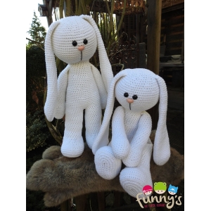 Funny XXL Funny Bunny Basic Wit (zittend of staand) | Het Wolhuis