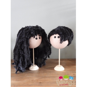 Funny XXL Funny pruiken set zwart | Het Wolhuis