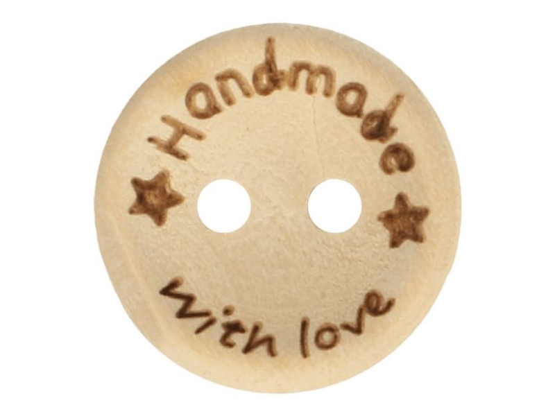Knoop Hout Handmade with Love-15mm