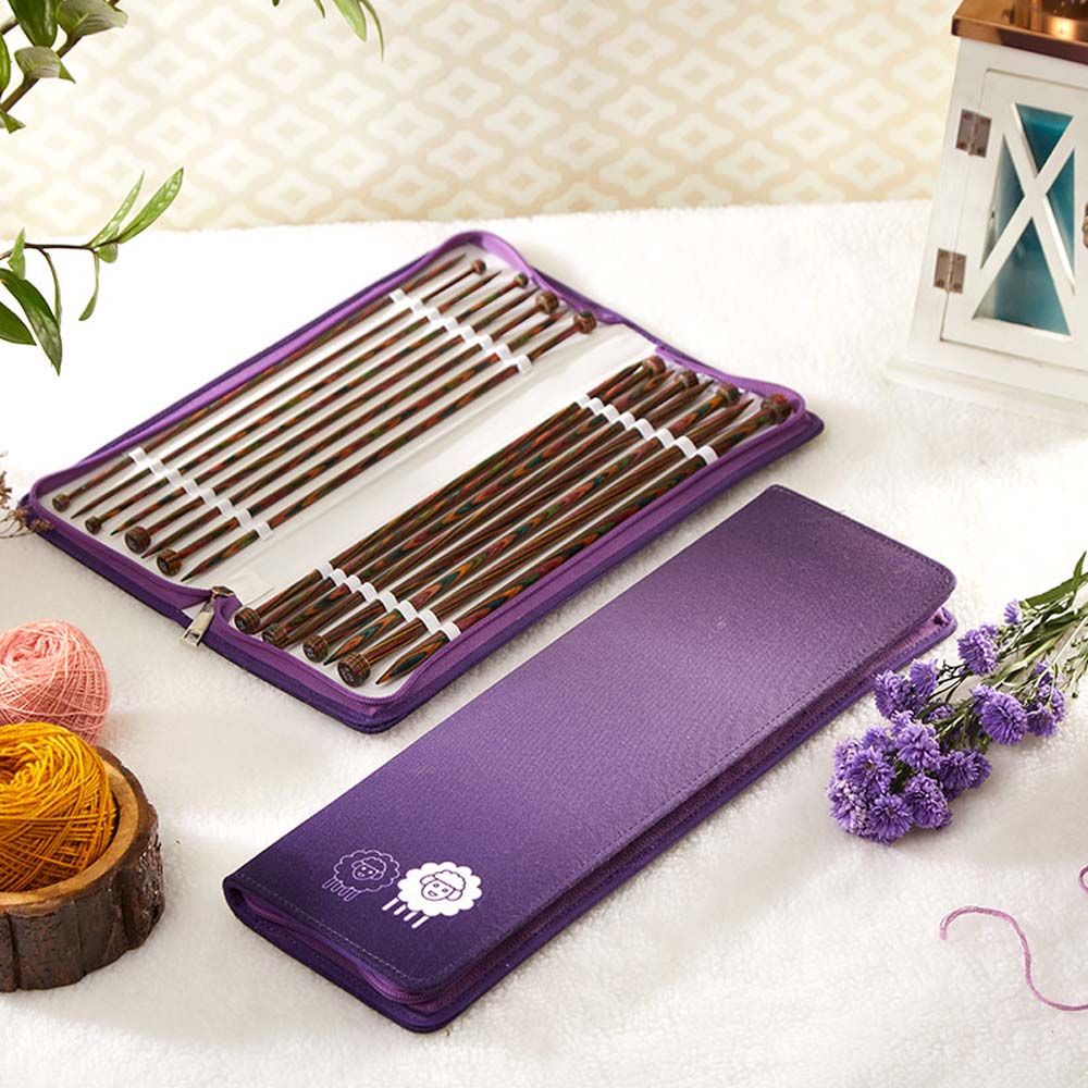 KnitPro Symfonie breinaaldenset | Het Wolhuis KnitPro Symfonie Breinaalden met knop set