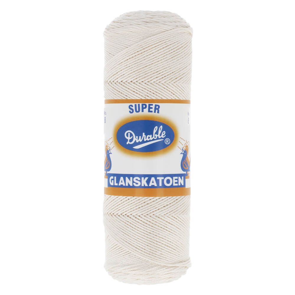 Durable Glanskatoen No.8 | Het Wolhuis Durable Glaskatoen 8-Ecru