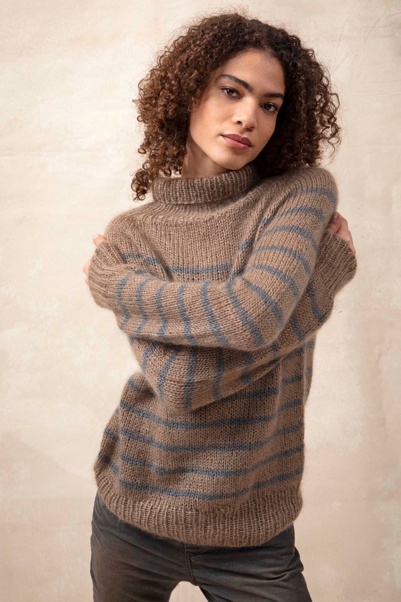 Lang Yarns - Trui met strepen - Punto 48-07 | Het Wolhuis Lang Yarns - Trui met strepen - Punto 48-07