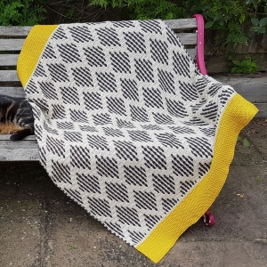 Dark Wave Throw by Esme Crick