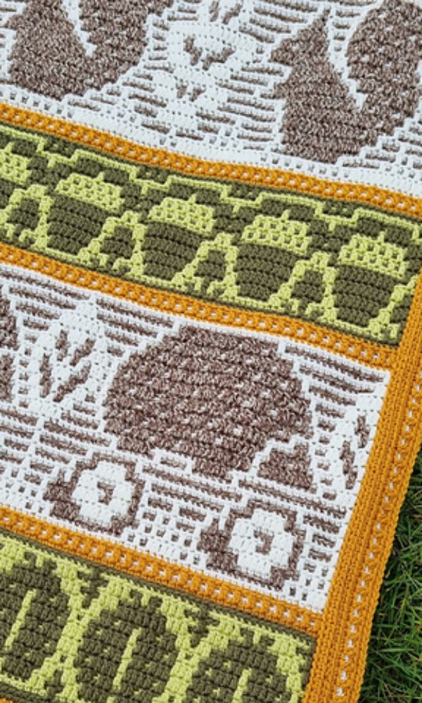 Flora's Fauna CAL Grote Deken by Rosina Plane - Forest | Het Wolhuis Flora's Fauna CAL Grote Deken by Rosina Plane - Forest