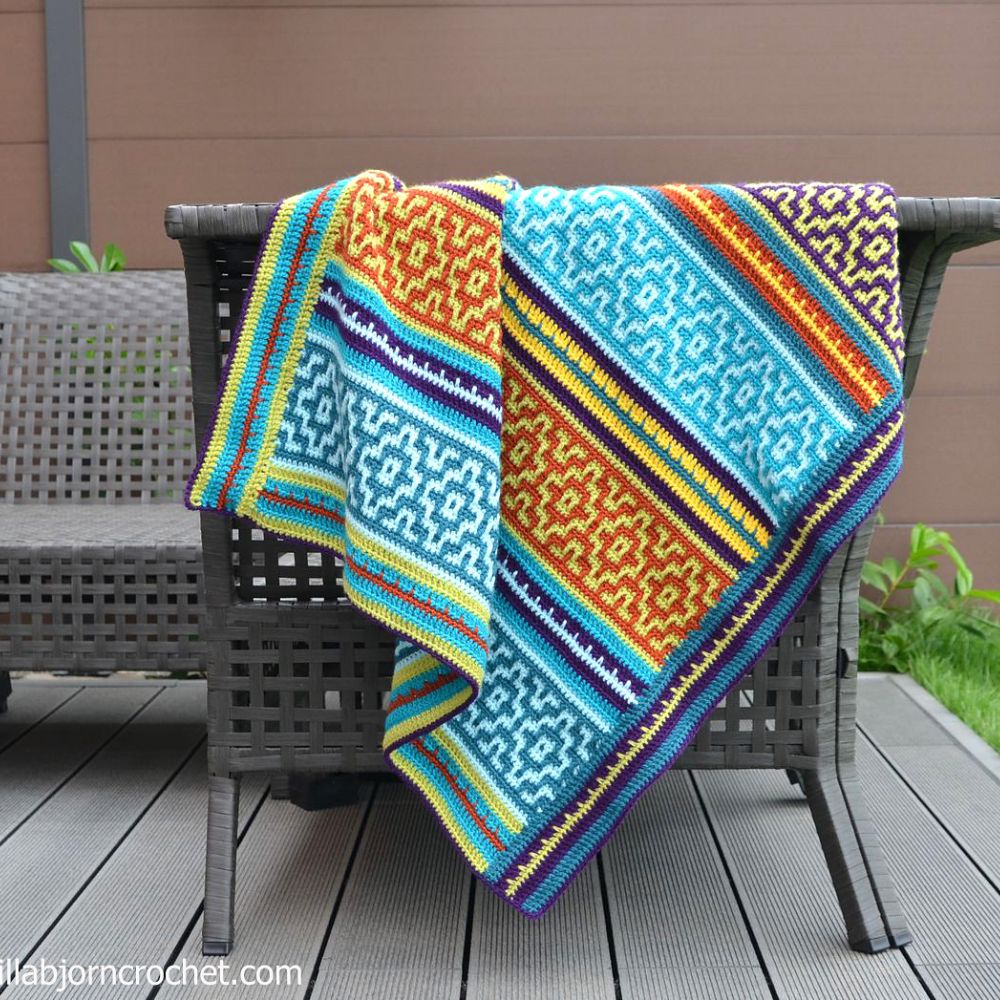 Nya Mozaïek blanket by Lilla Bjorn | Het Wolhuis Nya Mozaïek blanket by Lilla Bjorn