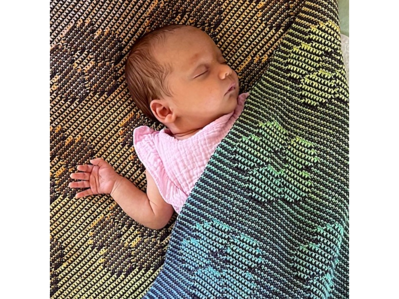 Baby Blanket Bloem by Jellina creations