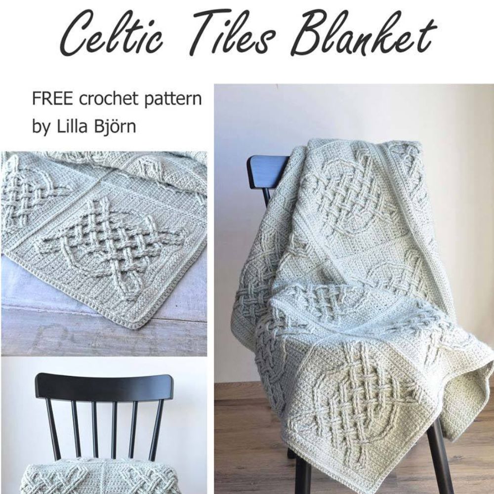 Celtic Tiles Blanket by Lilla Bjorn