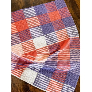 Pixel Plaid Blanket by Cypress Textiles