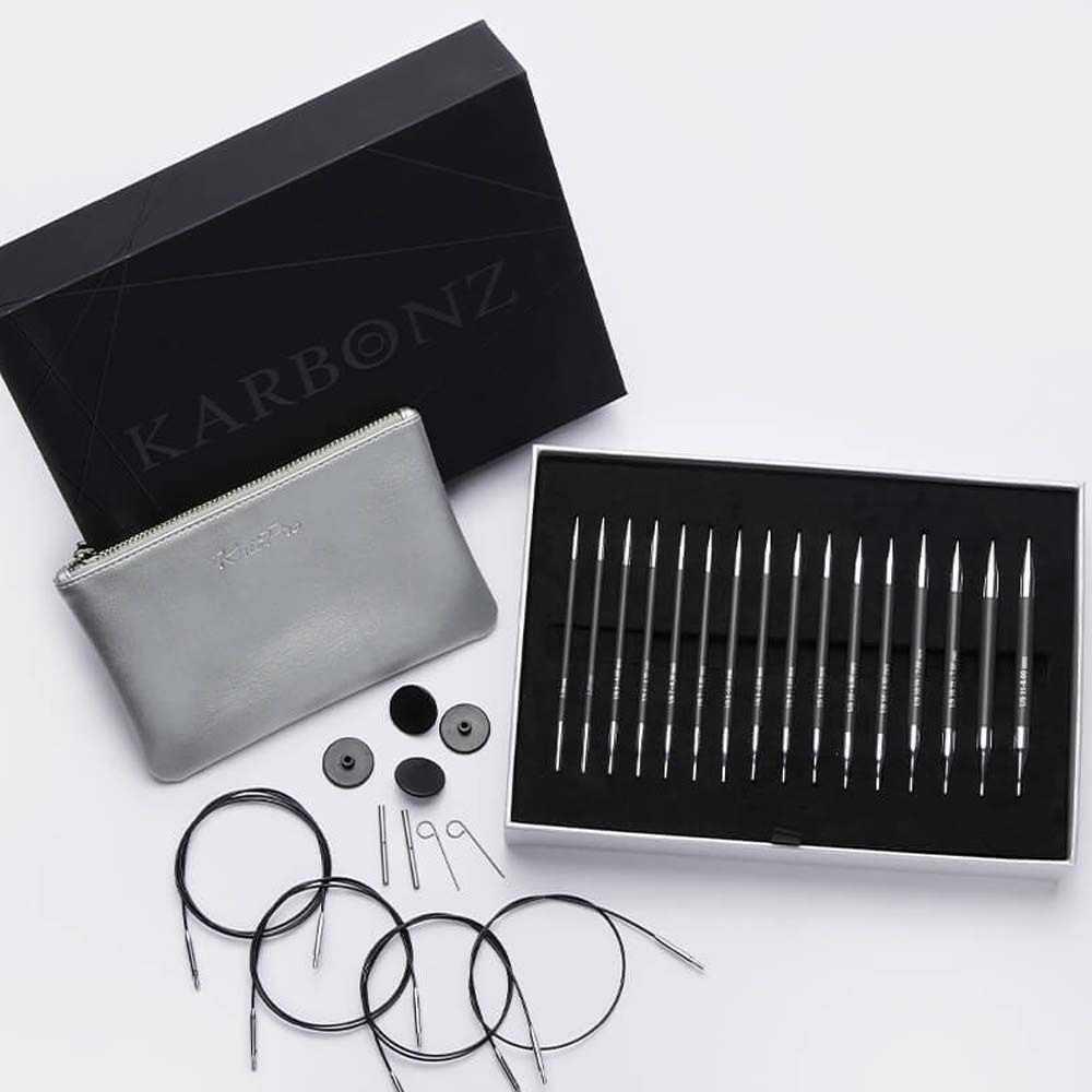 KnitPro Karbonz verwisselbare naaldenset - 41630 | Het Wolhuis KnitPro Karbonz verwisselbare naaldenset - 41630 | Het Wolhuis