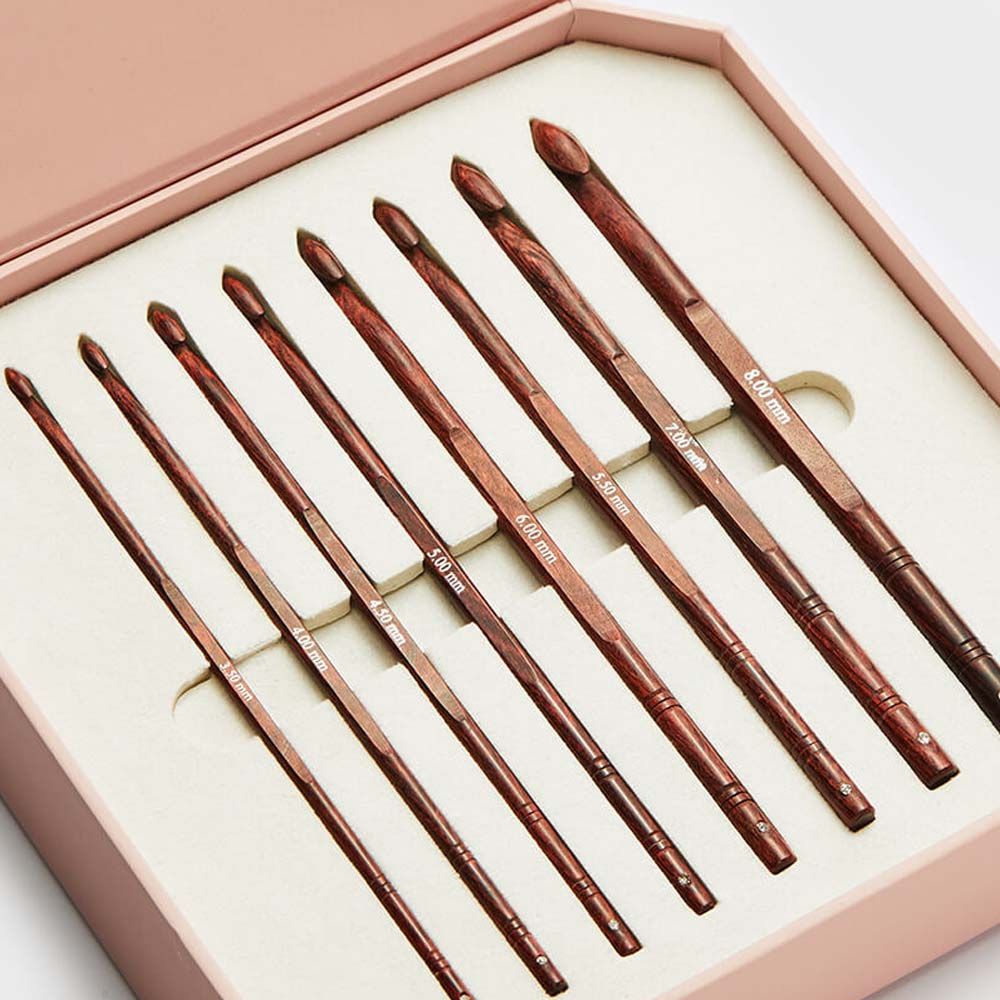 KnitPro Symfonie Rose Wood haaknaaldenset - 20719 | Het Wolhuis KnitPro Symfonie Rose Wood haaknaaldenset - 20719