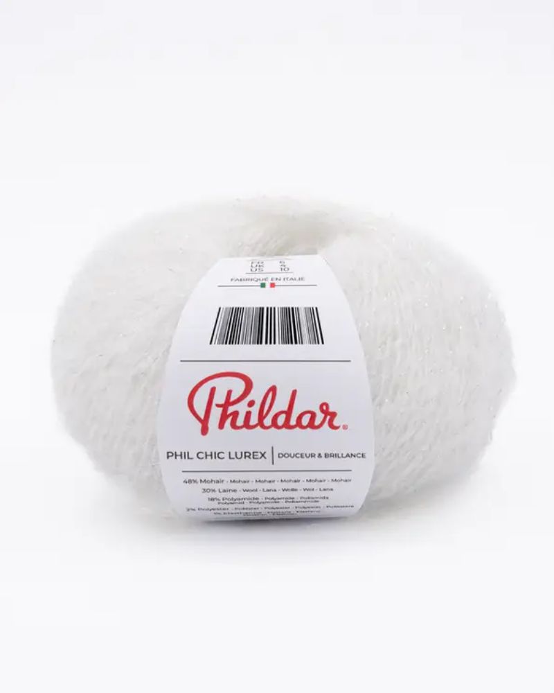 Phildar Phil Chic Lurex | Het Wolhuis Phildar Phil Chic Lurex - Blanc