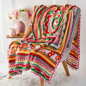 Enigma deken (Flower Fields) - Colour Crafter | Het Wolhuis