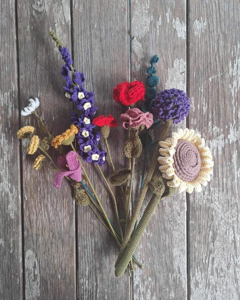 Bloemen haken - Sascha Blase-Van Wagtendonk | Het Wolhuis Bloemen haken - Sascha Blase-Van Wagtendonk