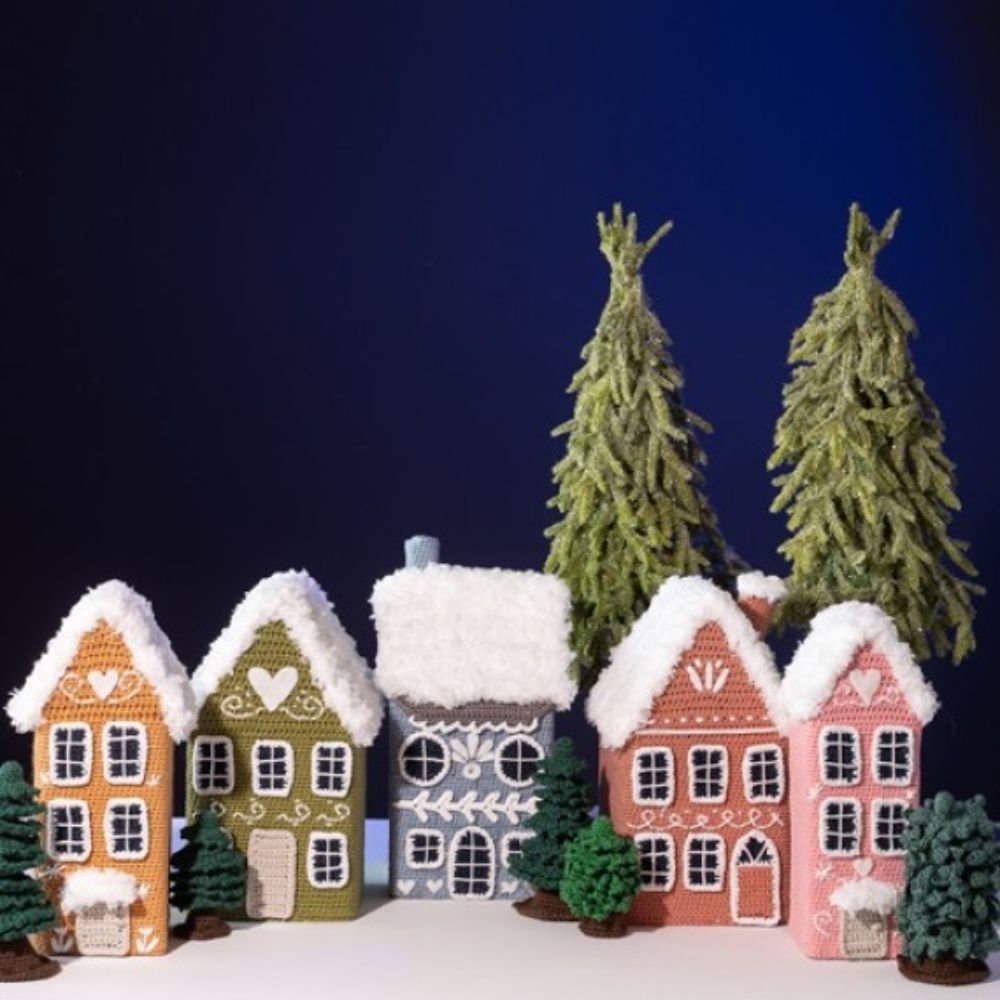 Kersthuisjes haken met Mr. Cey | Het Wolhuis Kersthuisjes haken met Mr. Cey - Mr. Cey