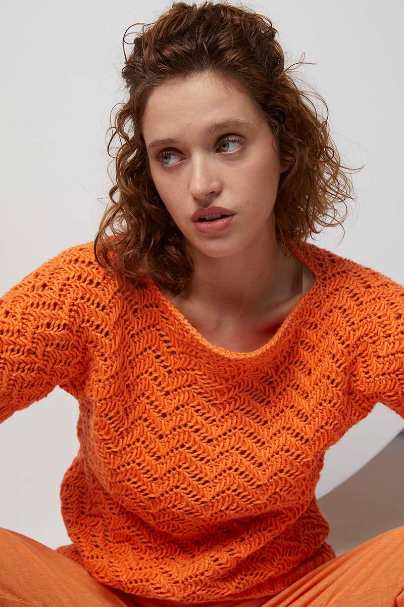 Lang Yarns - Trui Amina - 280-37 | Het Wolhuis Lang Yarns - Trui Amina - 280-37