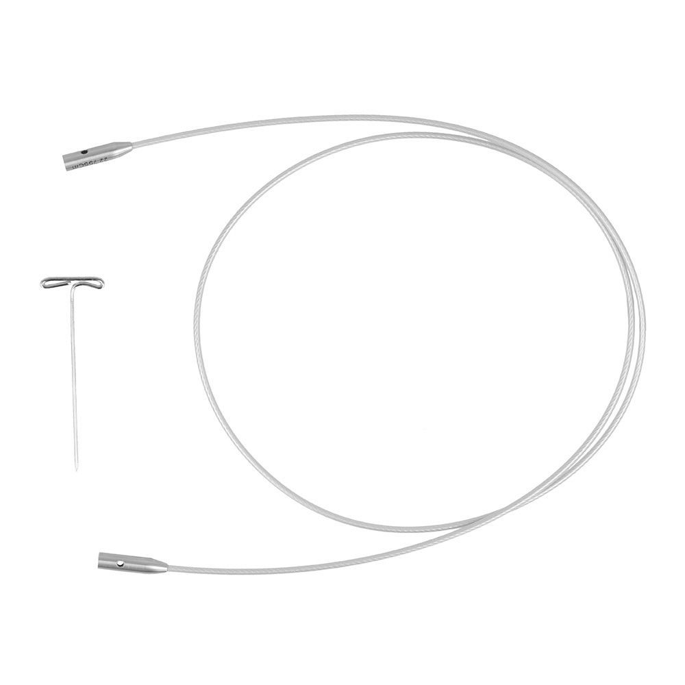 ChiaoGoo SWIV360 Silver kabel 55cm | Het Wolhuis ChiaoGoo SWIV360 Silver kabel 55 cm - Large