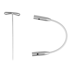 ChiaoGoo SWIV360 Silver kabel 5cm - Large