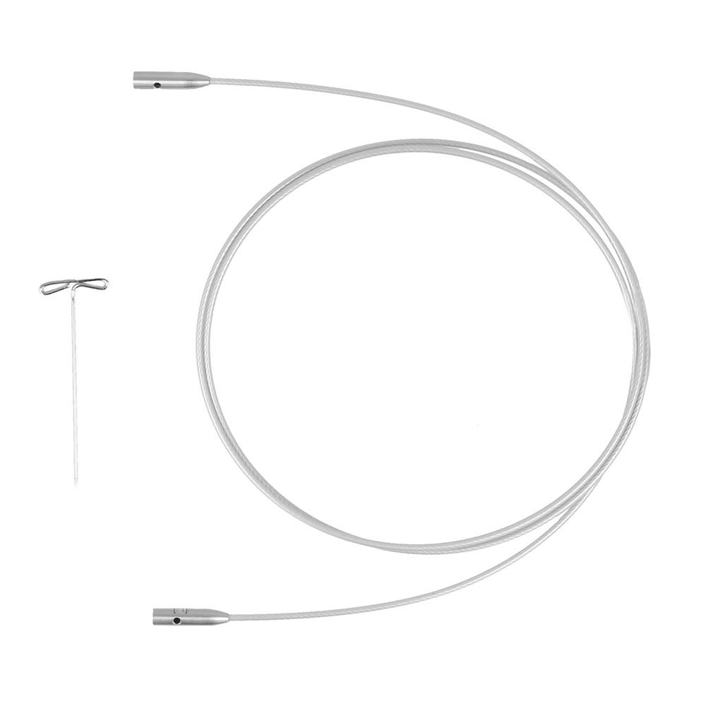 ChiaoGoo SWIV360 Silver kabel 75cm | Het Wolhuis ChiaoGoo SWIV360 Silver kabel 75 cm - Large