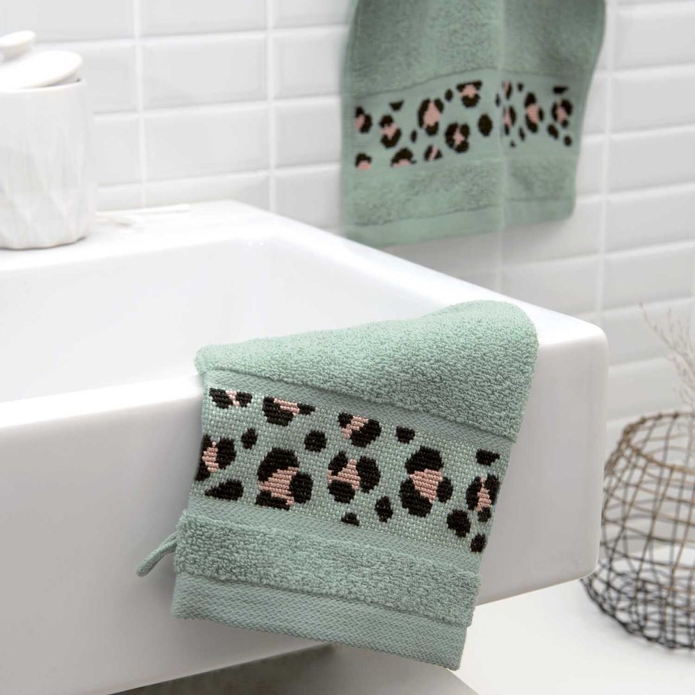 Rico Washandje 15 x 21cm | Het Wolhuis Rico Washandje 15 x 21cm - Meergrun