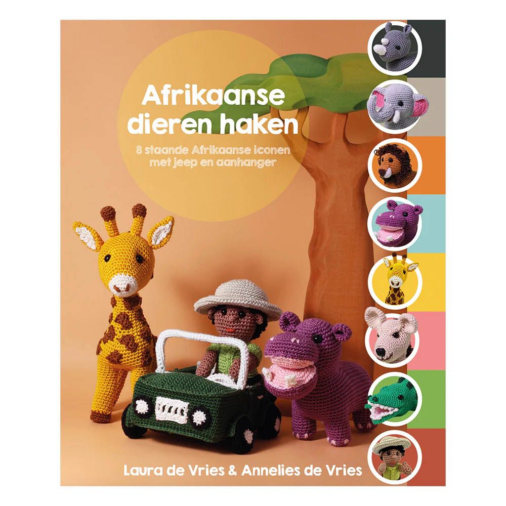 Afrikaanse Dieren Haken - Laura & Annelies de Vries | Het Wolhuis Afrikaanse Dieren Haken - Laura & Annelies de Vries